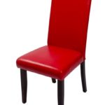 Parson Red Leather Chair