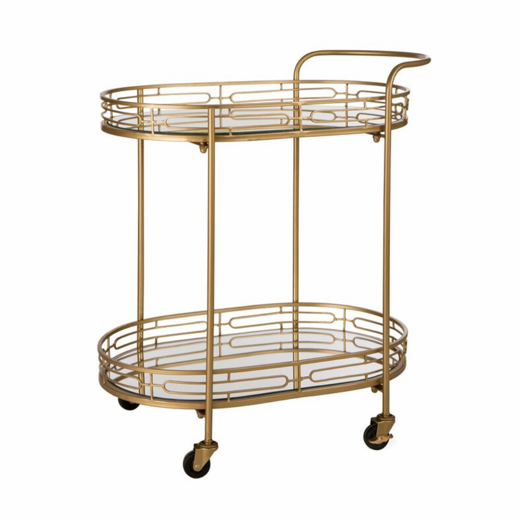 Chea Mirrored Bar Cart Rentals Toronto Executive Furniture Rentals